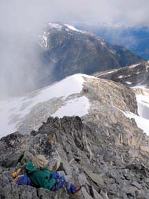 Massive mountains: Specks in the distance, hikers are made to feel insignificant in this vast landscape.